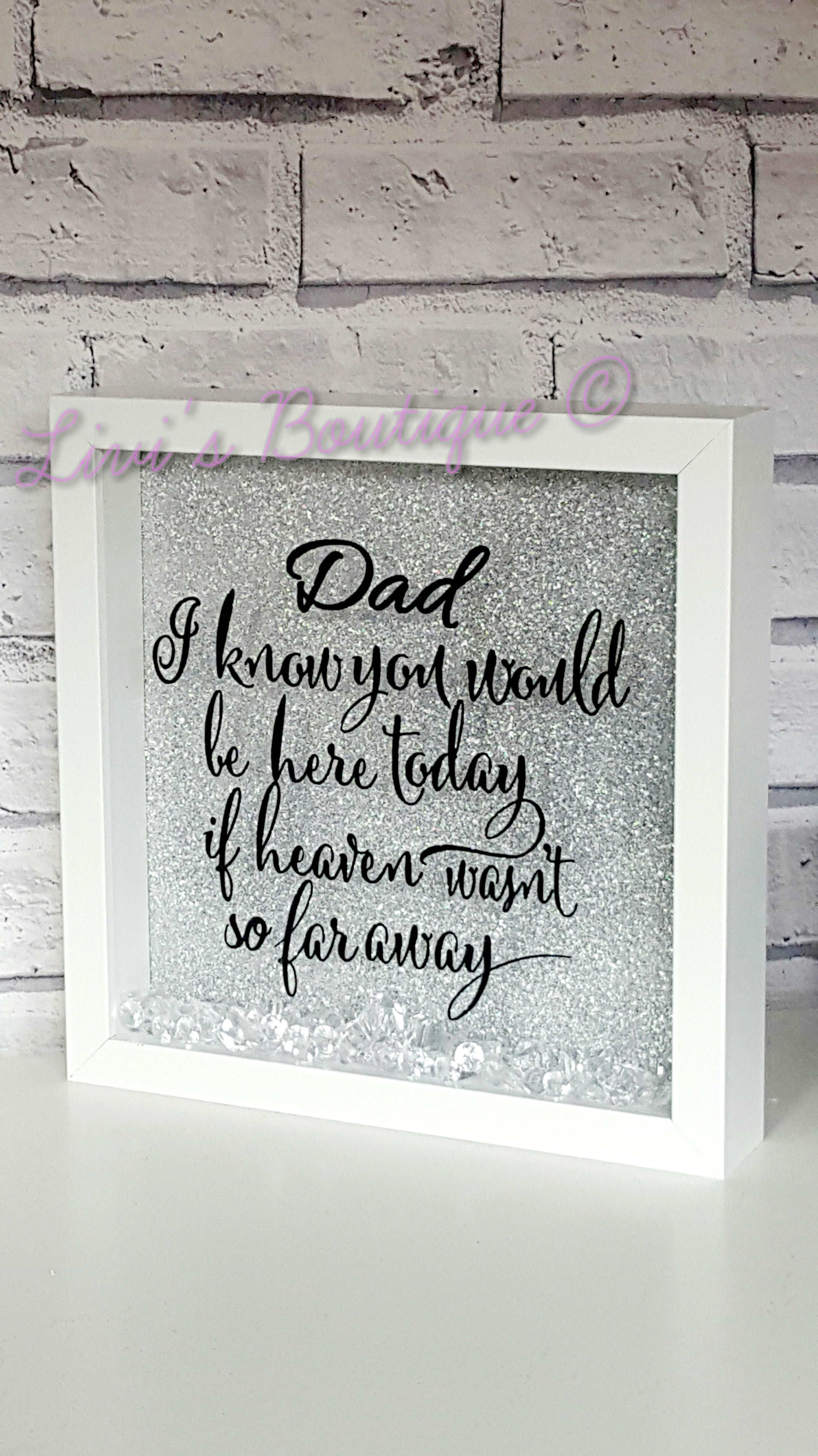 Personalised Memory Shadow Box Frame - In memory of a lost loved one