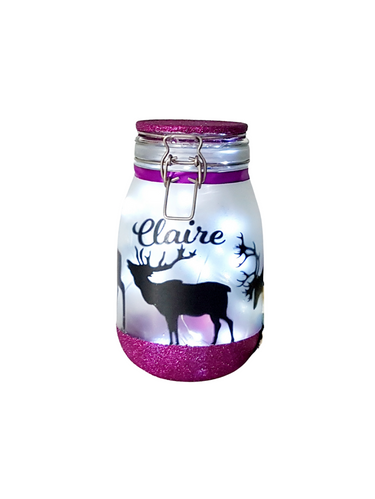 Large Personalised Stag Light