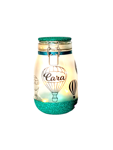 Large Personalised Hot Air Balloon Light