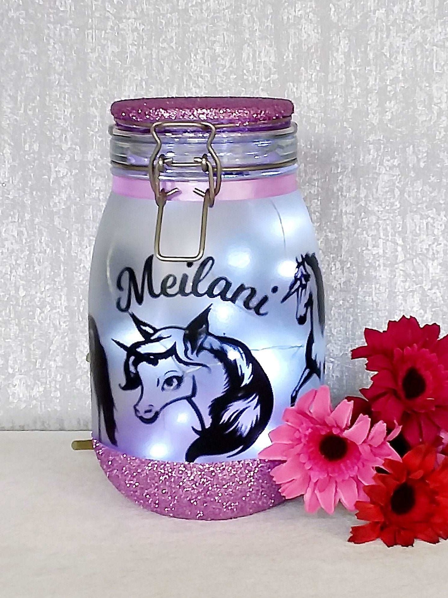 Large Personalised Unicorn Themed Light