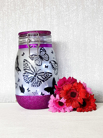 Large Personalised Butterfly Light
