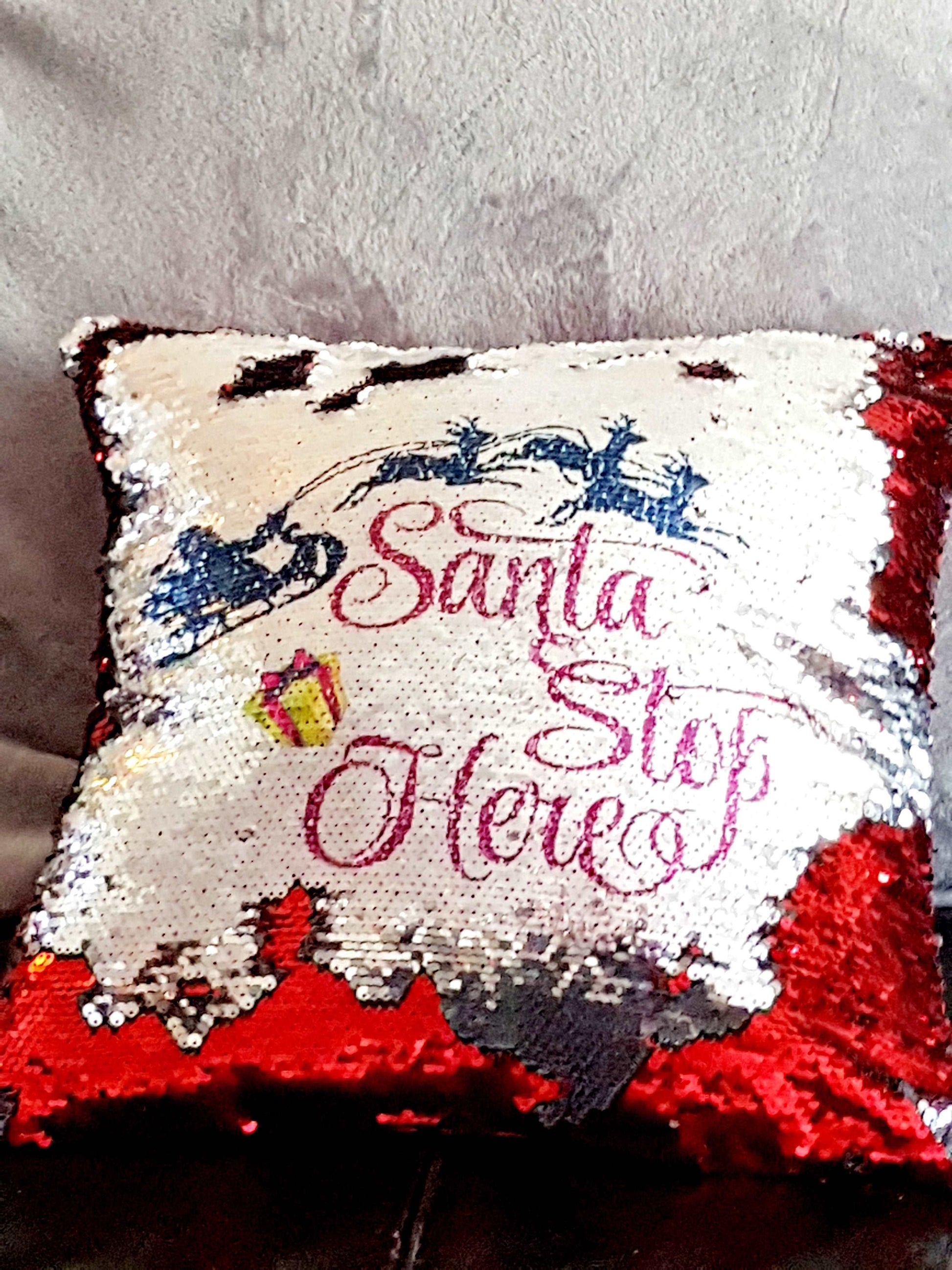 Christmas Reversible Sequin Cushion