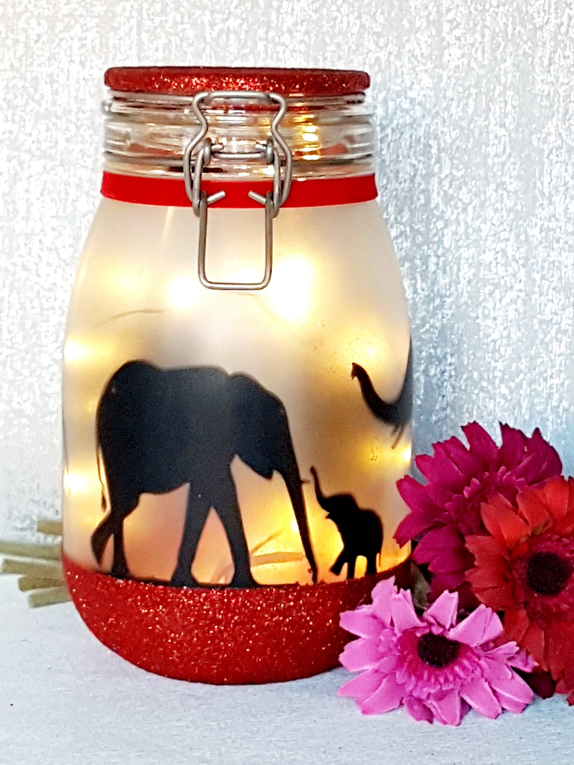 Large Personalised Elephant Themed Light