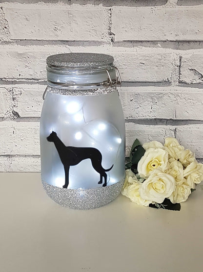 Large Personalised Greyhound Themed Light