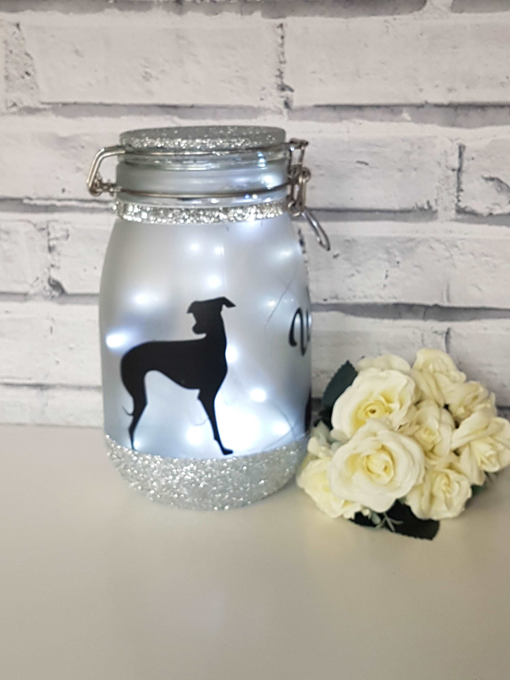 Large Personalised Greyhound Themed Light