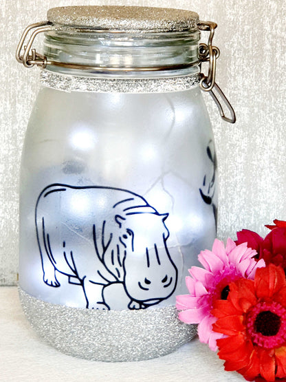 Large Hippopotamus Themed Light