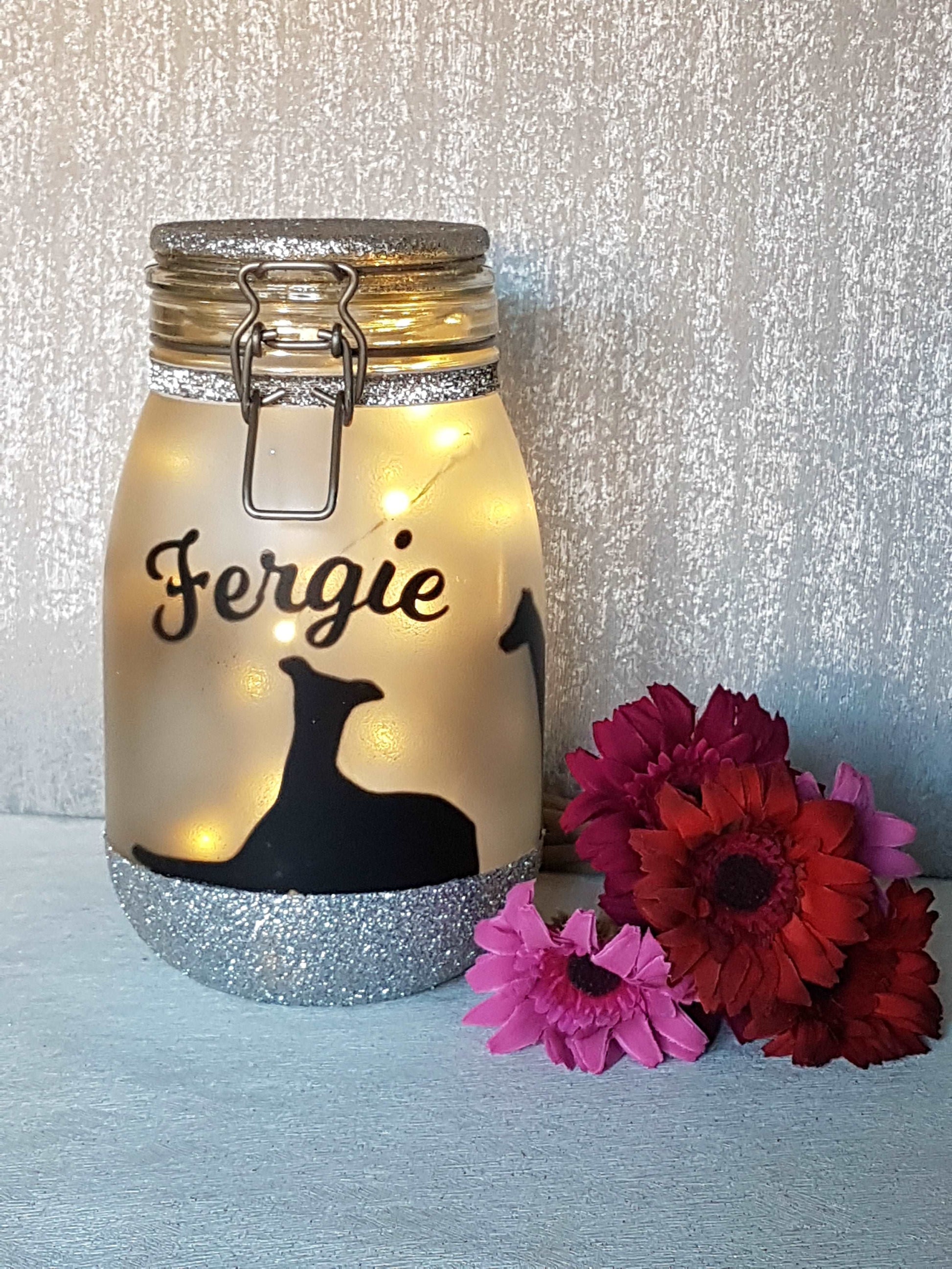 Large Personalised Greyhound Themed Light