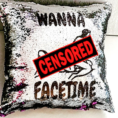 X-rated Erotic Reversible Sequin Pillow