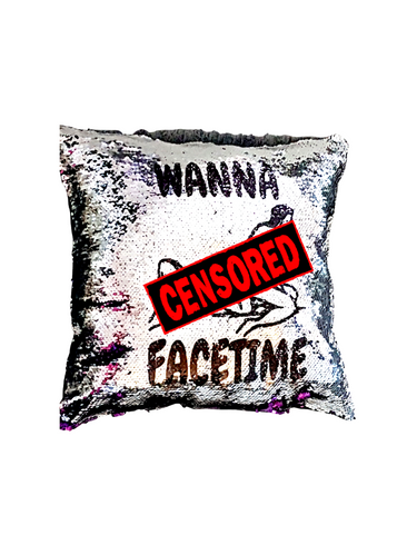 X-rated Erotic Reversible Sequin Pillow