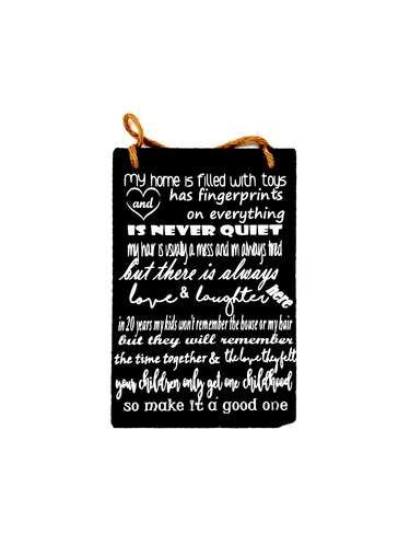Large Family Slate Wall Hanging