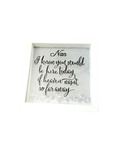 Personalised Memory Shadow Box Frame - In memory of a lost loved one