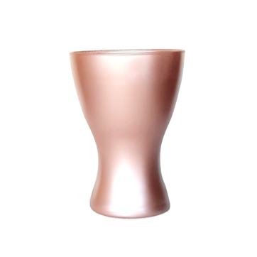 Rose Gold Hand Painted Flower Vase