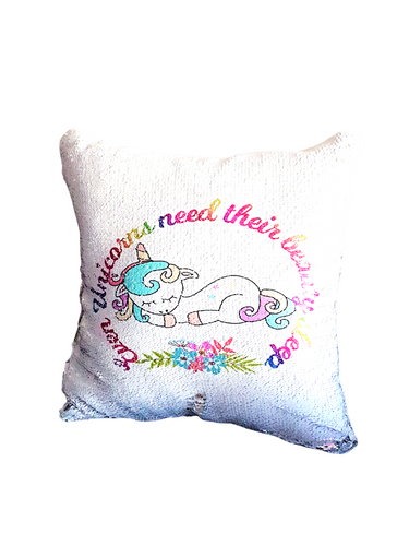 Unicorn Reversible Sequin Pillow
