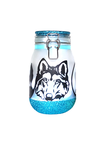 Large Personalised Wolf  Light